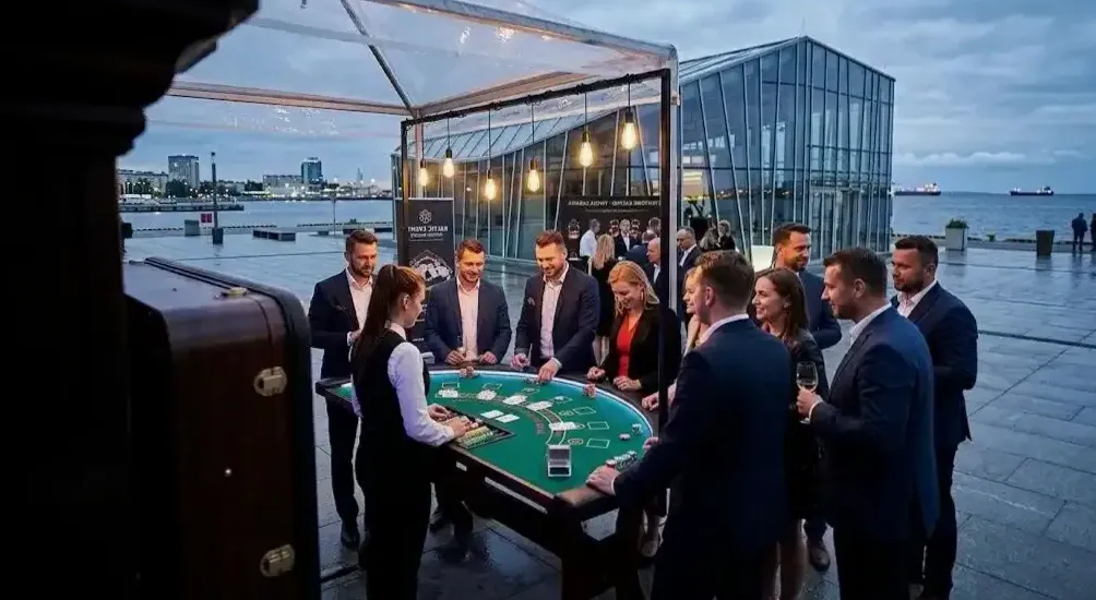 Scenografia stołu casino